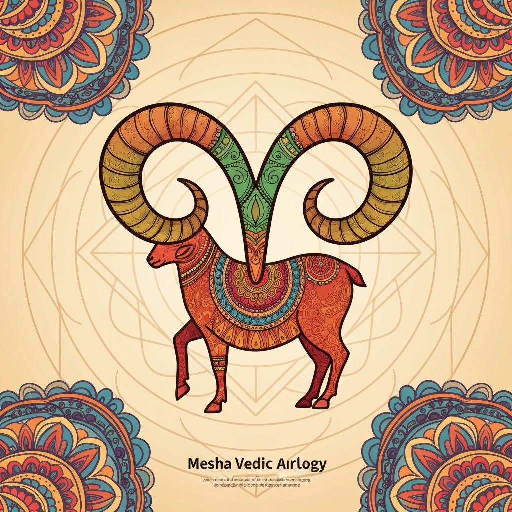 Mesha (मेष) rashi symbol
