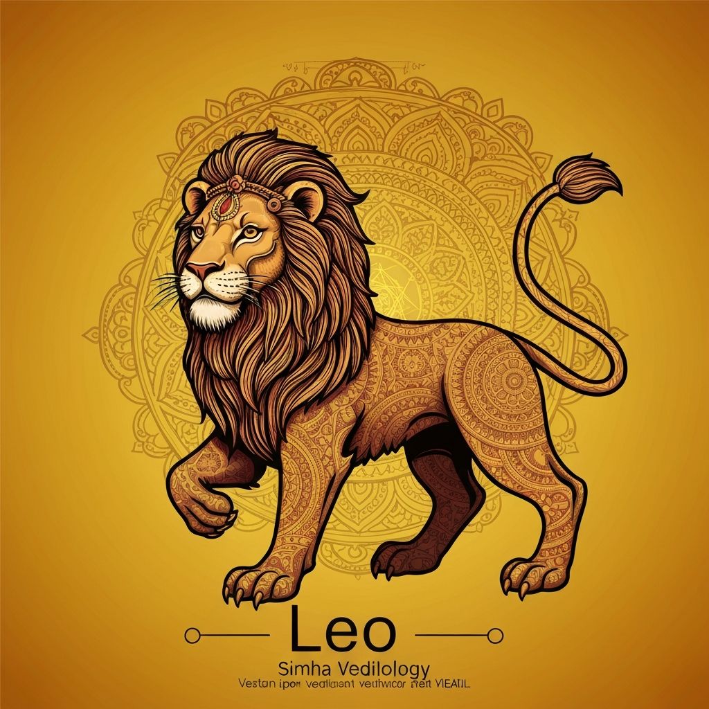 Simha (सिंह) rashi symbol