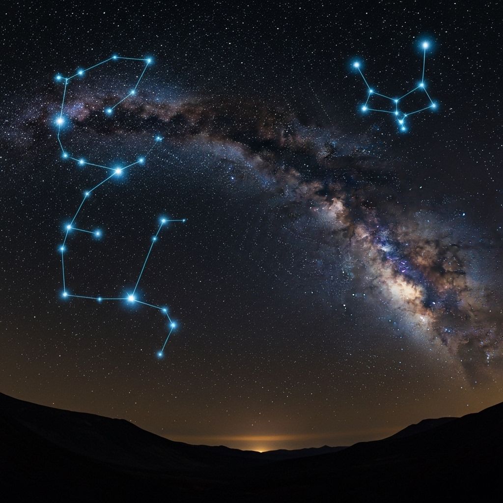 Celestial zodiac wheel with Vedic astrology symbols